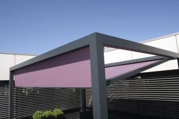 pergolas contemporaine avec tissus
